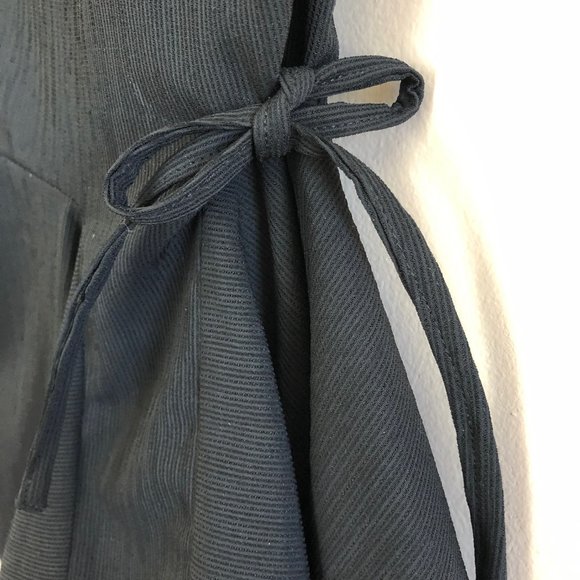 Meem Label UK Asymmetrical Black Side-Tie Blouse | Size S - Picture 8 of 11